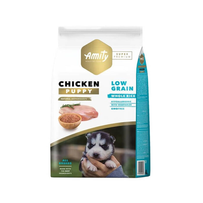 amity-low-grain-chicken-puppy Amity chicken puppy low grain 14 Kg