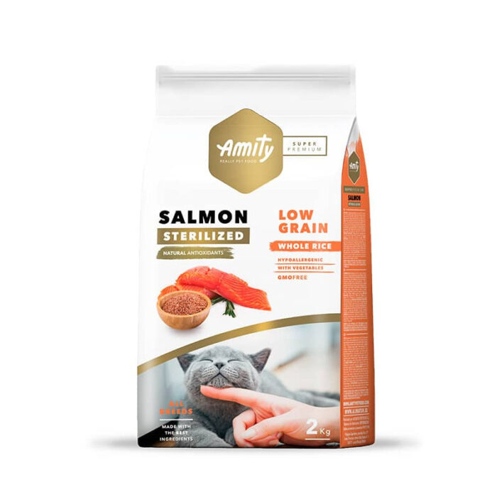 amity-low-grain-salmon-adult-cat-sterilized Amity salmon adult cat sterilized low grain 2 Kg