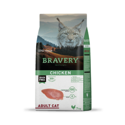 Chicken adult cat 7 kg Bravery chicken adult cat 7 kg