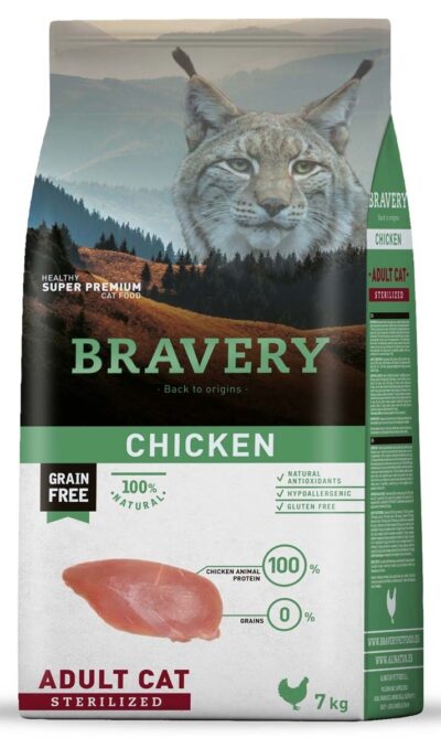 Bravery chicken adult cat sterilized 7 kg