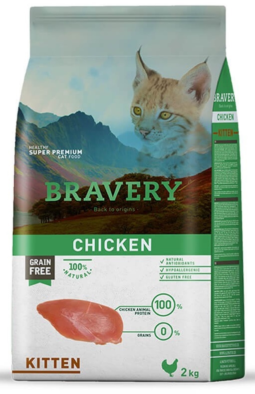 Chicken kitten 2 kg Bravery chicken kitten 2 kg