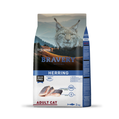 Herring adult cat 2 kg Bravery herring adult cat 2 kg
