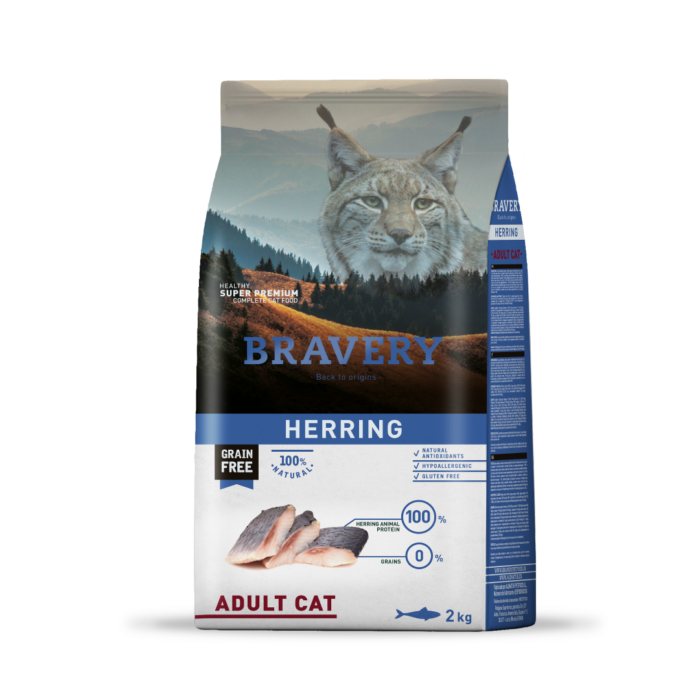 Herring adult cat 2 kg Bravery herring adult cat 2 kg