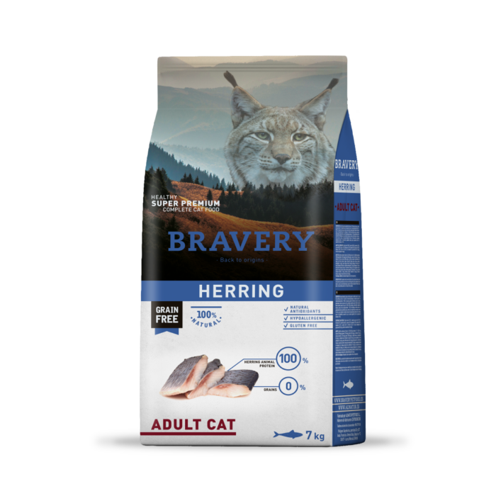 Herring adult cat 7 kg Bravery herring adult cat 7 kg