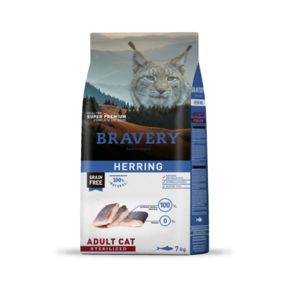 Herring adult cat sterilized 7 kg Bravery herring adult cat sterilized 7 kg