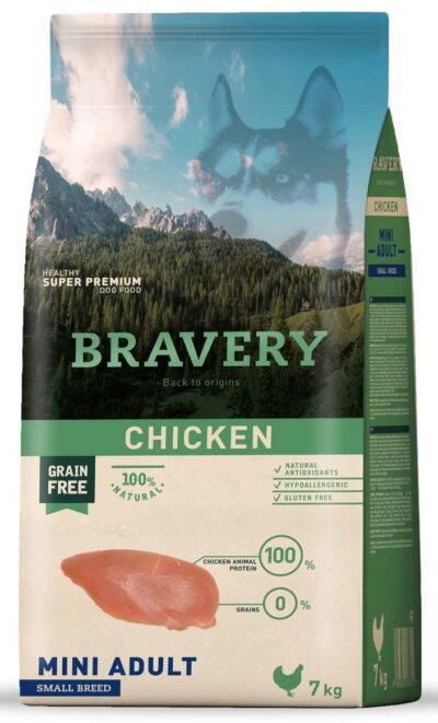 Bravery chicken mini adult small breeds 7 kg