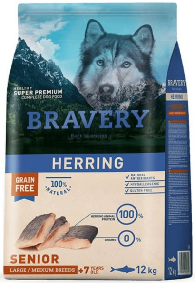 Herring senior adult large medium breeds 12 kg Bravery senior large/medium breeds 12 kg