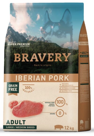 Bravery iberian pork adult large/medium breeds 12 kg