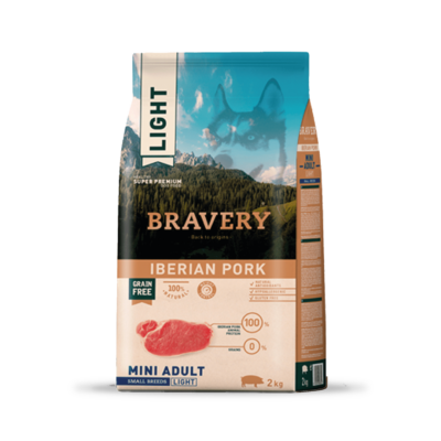 Bravery iberian pork light mini adult small breeds 2 kg