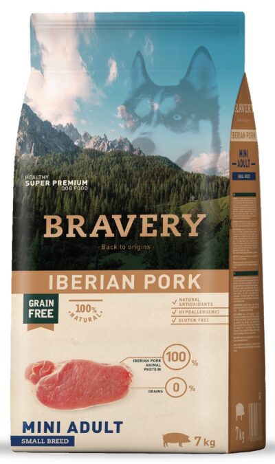 Bravery iberian pork mini adult small breeds 7 kg
