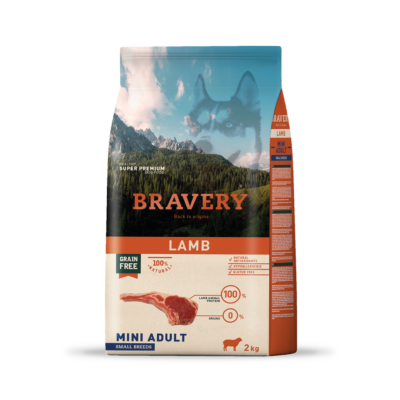 Bravery lamb mini adult small breeds 2 kg