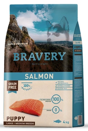 Salmon puppy large-medium breeds 4 kg Bravery salmon puppy large/medium breeds 4 kg