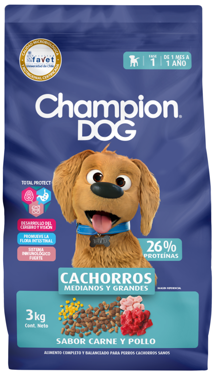 Cachorros medianos y grandes 18 kg Champion dog cachorros medianos y grandes 18 kg