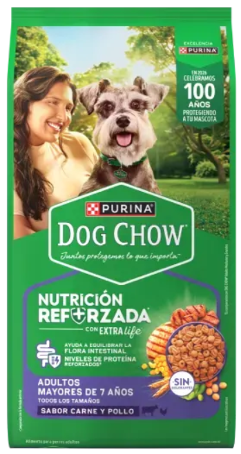 Dog chow adultos mayores de 7 años 16,5 kg Dog chow adultos mayores de 7 años 16,5 kg